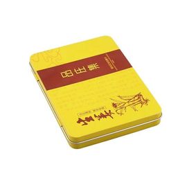 Chine La boîte plaque en fer blanc de bidon de cigare avec le couvercle, CYMK a imprimé la boîte hermétique extérieure de bidon fournisseur
