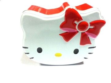 Chine Récipients de sucrerie de bidon de Hello Kitty, sembler vifs juste comme une tête de chat, article populaire fournisseur