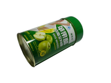 Chine Metal le vert de récipient d'emballage alimentaire de bidon rond avec le couvercle/couverture fournisseur