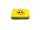 Mini boîtes en fer blanc en métal jaune pour le téléphone portable/batterie/mini cadeau fournisseur