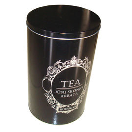 Chine Boîtes métalliques faites sur commande de thé de bidon avec la couleur noire pour l'emballage de Chai, différentes conceptions fournisseur