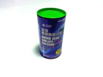 Chine Boîte cylindroïde d'emballage de récipient/en métal de bidon pour l'emballage de poudre de calcium fournisseur