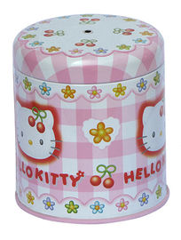 Chine Récipient de bidon de sucrerie de Hello Kitty, boîte douce/boîte en métal avec l'impression de CYMK, caisse en métal fournisseur