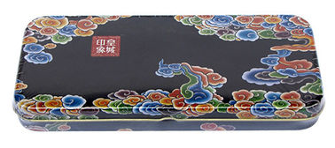 Chine Boîte faite sur commande de bidon de crayon avec l'impression de CMYK, trousse d'écolier colorée en métal fournisseur