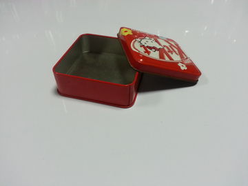 Récipients de sucrerie de bidon de Hello Kitty, intérieur vide et CYMK dehors, boîte en fer blanc carrée fournisseur