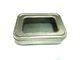 Chine Petite mini boîte en fer blanc simple argentée avec la fenêtre d&#039;espace libre de PVC sur le couvercle exportateur