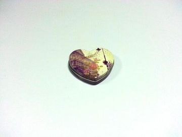 Boîte de bidon de chocolat de forme de coeur, petite caisse de bidon, boîte en fer blanc en métal, récipient de bidon fournisseur