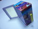 Boîte colorée de charnière de récipients de bidon de place en métal de rectangle pour emballer, gamelle en métal fournisseur