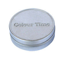 Colorez le temps gravant le mini diamètre 60 x 20hmm, récipient rond de boîtes en fer blanc de bidon fournisseur