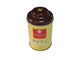 Boîtes métalliques faites sur commande de thé de bidon avec le couvercle spécial et le corps jaune, couleur simple à l'intérieur fournisseur