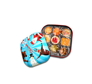 Chine Conteneurs colorés de bidon de sucrerie avec la petite dimension et le style de Noël, épaisseur de 0.23mm distributeur